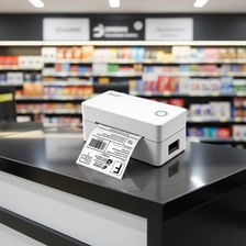 China OCOM OCBP-406DT Label Use USB/USB+Bluetooth/WIFI Black and White International Labels Wireless 4x6 Shipping Label Printer manufacturer