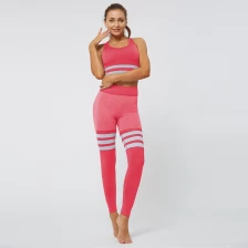 China S-SHAPER Seamless Workout Outfits for Women 2 Piece Sport Bra High Waist Yoga Leggings Sets manufacturer