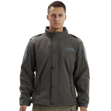 China S-SHAPER Men Waterproof Compression Coat Soft Shell Jacket With Hooded Warm Polar Fleece Outdoor Jacket Manufacturer manufacturer