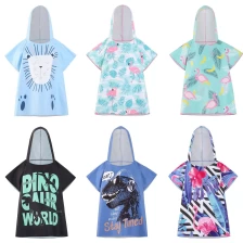 China Custom Sand Free Quick Dry Hooded Poncho Beach Towel Kids - COPY - 345ag4 Hersteller
