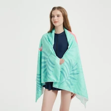 China One Side Cotton One Side Microfiber Beach Towel Bath Towel manufacturer