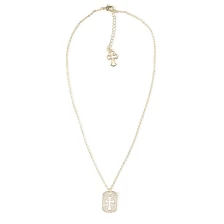 Китай Ожерелье из циркония с крестообразным квадратным кулоном. производителя