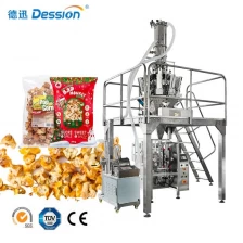 China Zoete Aardappel Ketel Chips met Zeezout verpakkingsmachine popcorn verpakkingsmachine fabrikant