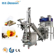 China Fabrieksprijs automatische driehoekige piramide theezakjesverpakkingsmachine fabrikant