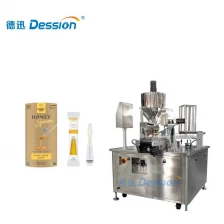 China Honey spoon filling and labeling integrated line | Fully automatic from filling to packing manufacturer