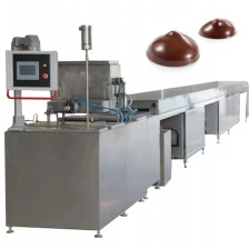 China Stainless Steel Automatic Chocolate Depositing Line China Chocolate Chip Depositing Machine factory manufacturer