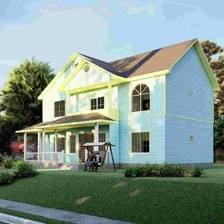 الصين فيلا فاخرة بإطار فولاذي خفيف | المنازل المصنعة المورد الصين - موديل Qb23 الصانع