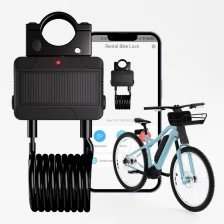 China Bloqueio de bicicleta Bluetooth com bloqueio de cabo de aço para bicicletas Ebikes inteligentes fabricante