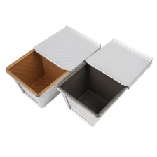 Tsina Non Stick Mini Small Bread Loaf Tin Toast Baking Pan na may Takip Manufacturer