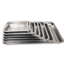 Tsina Parihabang 304 Stainless Steel Tray Baking Sheet Pan na may Rack Manufacturer