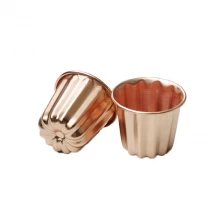 porcelana Molde de canele de cobre rojo Mini molde para pasteles Molde para hornear fabricante