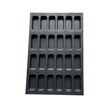 China Industrial 24-mold Rectangle Muffin Cupcake Baking Pan manufacturer