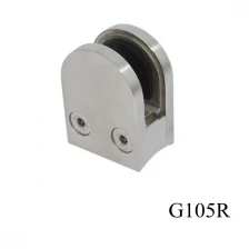 China 1/2" stainless steel  glass clamp for round handrail post manufacturer