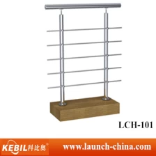 China 1.1 meter height stainless steel crossbar balustrade post of deck cable railing system manufacturer