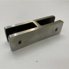 China 180 degree stainless steel glass clamp for 12mm glass manufacturer