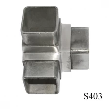 الصين 3 طريقة موصل أنبوب الفولاذ المقاوم للصدأ مشترك 40 * 40 * أنبوب 1.5MM الصانع