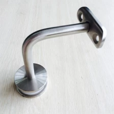 China 316 brushed stainless steel railing bracket for 12mm or 15mm or 19mm tempered glass manufacturer