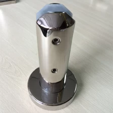 Китай 316 polished stainless steel glass spigot round base deck mount spigot производителя