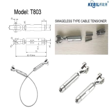 China 316 stainless steel swageless 4mm 5mm wire rope tensioner manufacturer