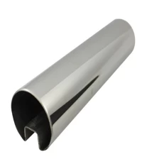 China 316L stainless steel 42.4mm round slot handrail tube manufacturer