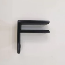 Κίνα 90 μοίρες από ανοξείδωτο χάλυβα ματ μαύρο τοίχο τοποθετημένο γυαλί σφιγκτήρα για να κρατήσει γυαλί κατασκευαστής