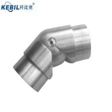 China Adjustable Tube Connector Elbow SS304 0-180 Degree Handrail Brackets manufacturer
