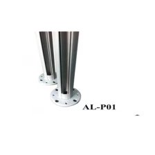 Китай Aluminum glass railing system 90 degree post производителя