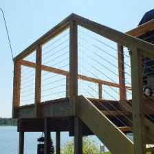 الصين Cable terminals for wood staircase and balcony الصانع
