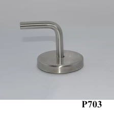 China Concrete or wood mounted stainless steel handrail bracket for square tube P703 manufacturer
