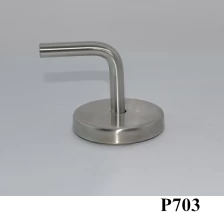 China Concreto ou madeira montado suporte de corrimão de aço inoxidável para P703 tubo quadrado fabricante