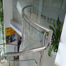 China Gebogen glazen balustrade voor trap fabrikant