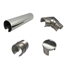 China Diameter 25.4mm, 42.4mm, 50.8mm Stainless Steel Slotted Handrail Tube manufacturer