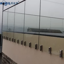 China Duplex 2205 aan de zijkant gemonteerde glazen kraan voor zwembadomheining of glazen balkonreling fabrikant