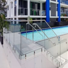 الصين Duplex 2205 side mounted glass spigot for balcony glass railing الصانع