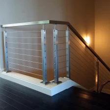 Kiina Erinomaiset modernit portaiden kaiteiden vaijeriliittimet ruostumattomasta kaapelikaiteesta kannen kaide valmistaja