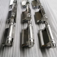 China Glass Wall Hinge Square Spring Self-close Hinges Pool Fencing Use Stainless Steel Glass Hinge manufacturer