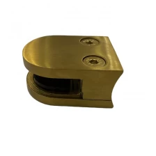 porcelana Abrazadera de vidrio de acero inoxidable chapado en oro fabricante