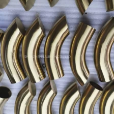 الصين Gold color plated stainless steel tube elbow connectors الصانع