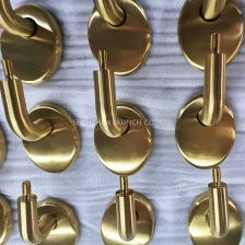 China Color de aço inoxidável da cor do ouro suporte de corrimão fabricante