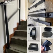 Chiny Matowa czarna metalowa tralka na schody producent