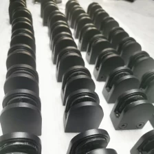China Matte schwarz No-Bohrer Edelstahlglasklemmen Hersteller