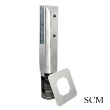 China Model No.SCM stainless steel 316 core drill glass spigot for pool fencing glass railing manufacturer