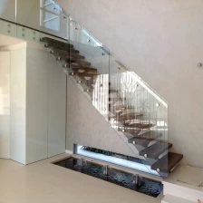 China Modern Indoor Glass Stair Railing Banister Kits manufacturer
