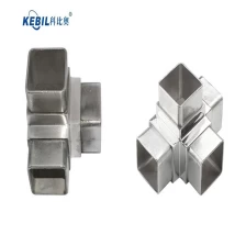 porcelana Conectores de tubos cuadrados de acero inoxidable de acero de 3 vías fabricante