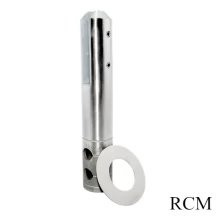 China RCM 316 stainless steel core drilled round glass holder fixing in ground manufacturer