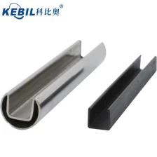 China Round 25.4mm slot rail tube or mini slot handrail pipe fabrikant