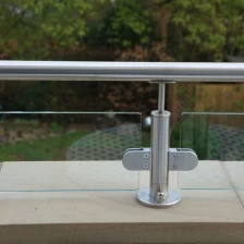 China Round Stainless Steel Railing Glass Balustrade Post System manufacturer