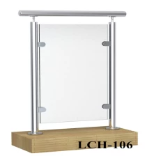 China Round tube stainless steel balustrade post LCH-106 manufacturer