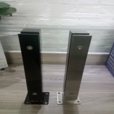 porcelana Plaza mini corto semi-frameless postes para sistema de pasamano de vidrio aluminio y acero inoxidable fabricante