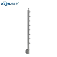 China Seitlich angebrachtes Edelstahl-Querbalken-Geländer für Treppen- / Terrassen- / Balkon-Geländer-Entwürfe Hersteller
